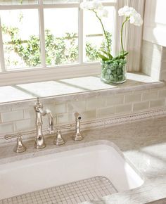 Image result for tiled window sill ideas