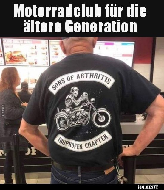 Motorradclub Fur Die Altere Generation Witze Motorradclub Lustige Bilder