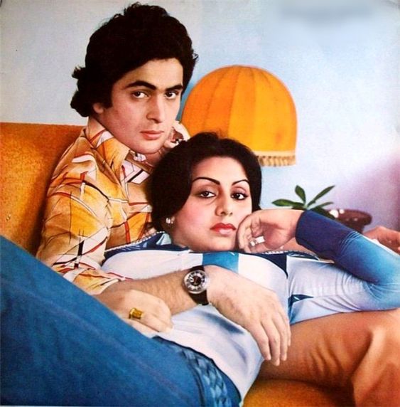 Neetu Singh with Rishi Kapoor