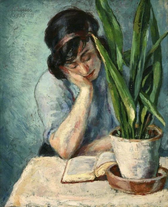 Albert Reuss. "Mujer leyendo" (1935).