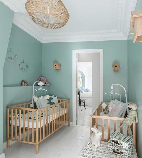 Setting Up A Nursery Room For 2 Babies Can Be A Real Challenge This Very Cute Nursery Does Just That Deco Chambre Bebe Chambre Bebe Vert D Eau Chambre Enfant Setting Up A Nursery Room For 2 Babies Can Be A Real Challenge This Very Cute Nursery Does Just That Deco Chambre Bebe Chambre Bebe Vert D Eau Chambre Enfant