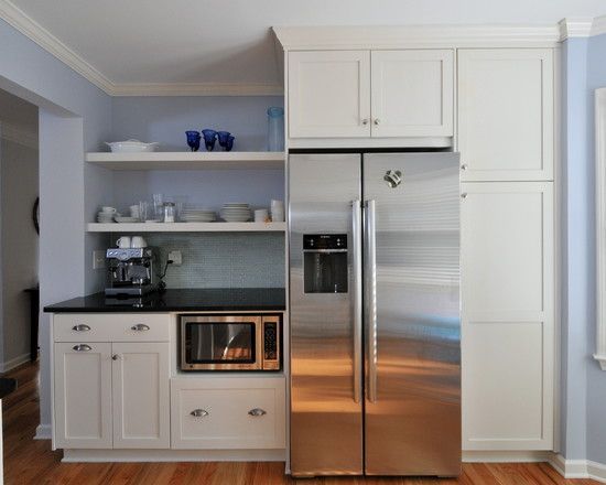 Kitchen Organization 10 Smart Ways To Install Your Microwave Under The Counter Shaker Cabinets Refrigerator Cabinet Design Kitchen Cabinets Refrigerator Cabinet, Refrigerator Cabinet Surround