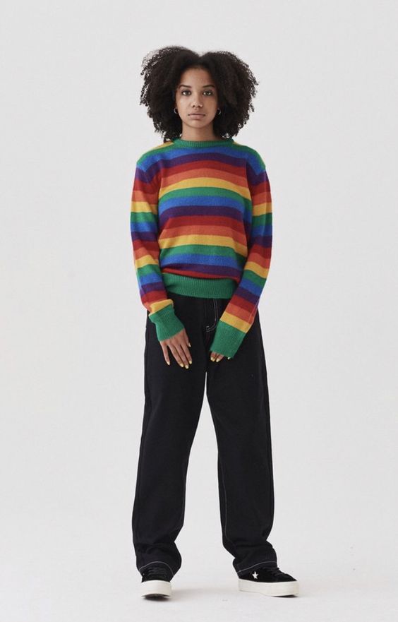 Lazy Oaf Glitter Rainbow Jumper