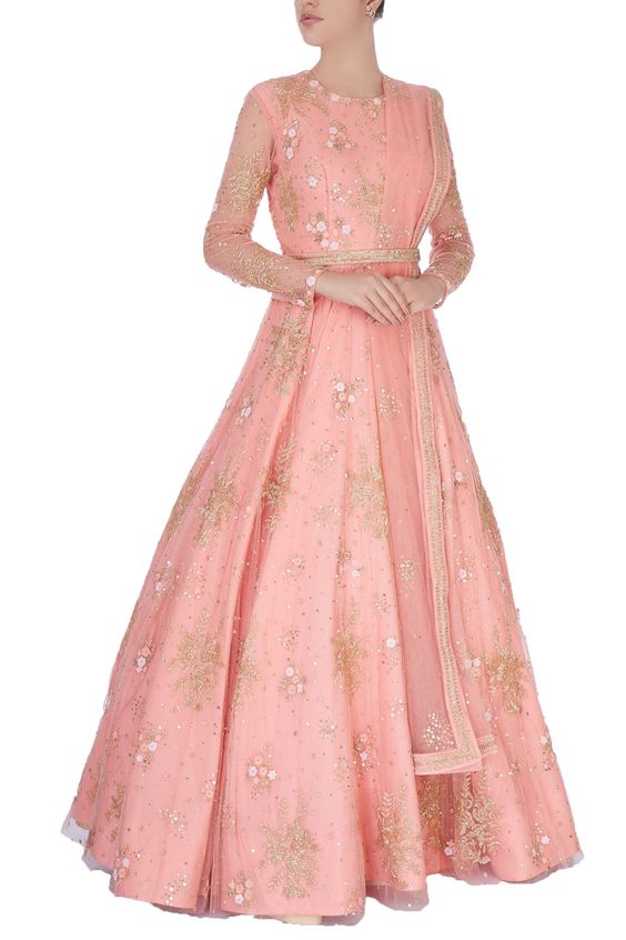 10 Alluring Indo Western Engagement Dresses For The Bride To Be -2018