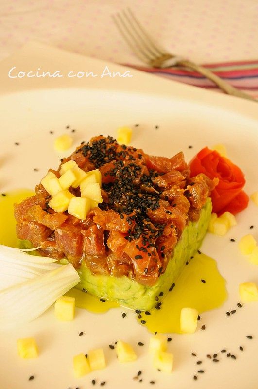 Tartar De Atún Con Aguacate Y Gastroalmuñecar2014 Tartar De Atún Croquetas De Calabaza Recetas De Cocina