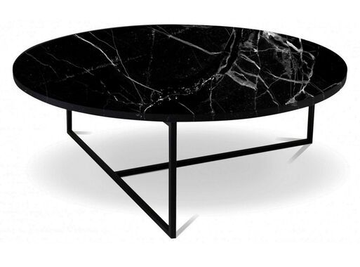 Mesa de centro mármol Decorest negra 90 Mesa de centro mármol Decorest negra 90