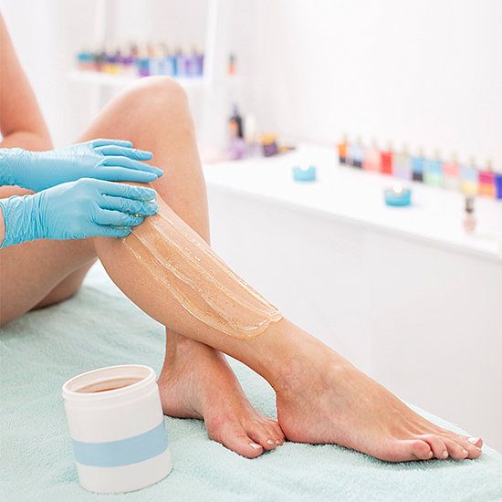Sugaring hair removal instead of waxing.