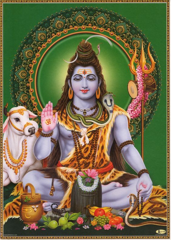 Paper size: 14 by 10 inches. Lord Shiva Vintage-style devotional print. In very good clean condition. $4 domestic shipping, overseas $18. Flat rate for any number of prints.