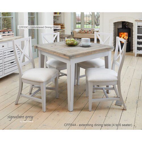 Essgruppe Dinardo Mit 6 Stühlen Haus Am Meer Square Dining Tables Extendable Table Square Dining Tables Extendable, Square Extendable Dining Table