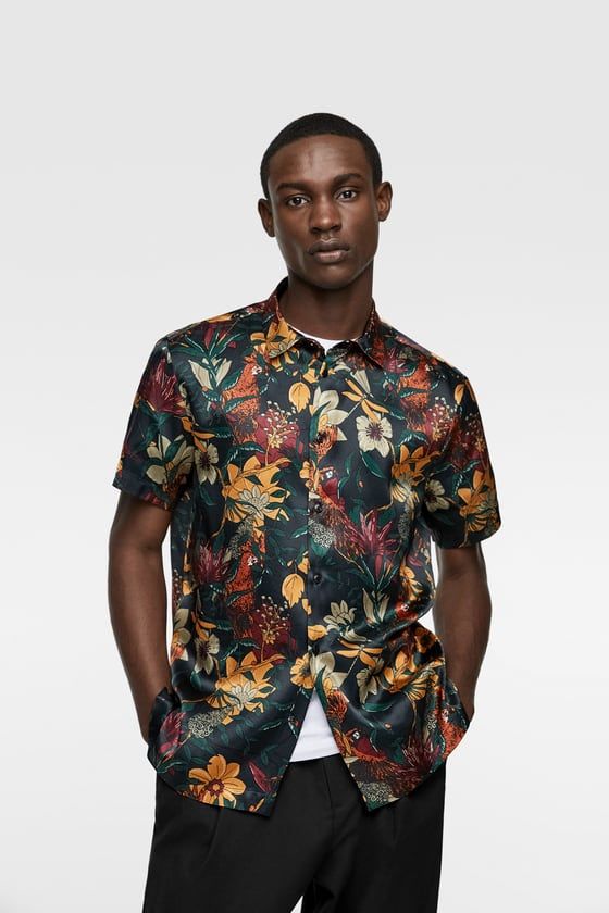 Koszule męskie | Nowa Kolekcja Online | ZARA Polska | Floral koszule meskie w kwiatki zara