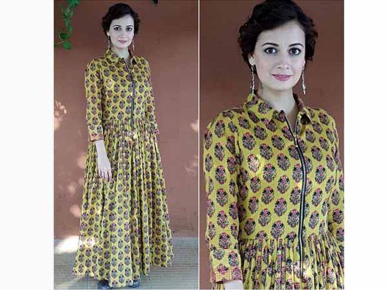 Dia Mirzas new television show named Ganga-The Soul Of India has her dressed in Ritu Kumar Label. Have a look.
