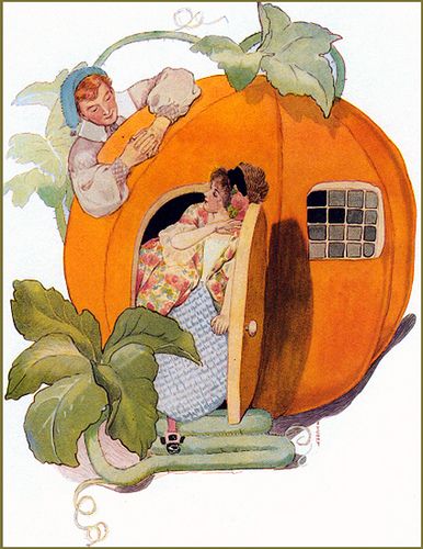 Peter, Peter pumpkin eater, Had a wife but couldn't keep her; He put her in a pumpkin shell And there he kept her very well.