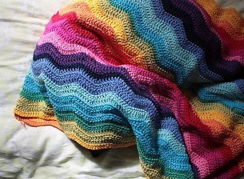Neat Ripple pattern by Lucy of Attic24 | Crochet blanket designs, Crochet blanket patterns, Crochet blanket