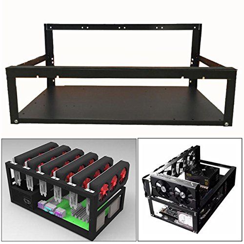 crypto coin open air mining frame rig case crypto gaming pubg