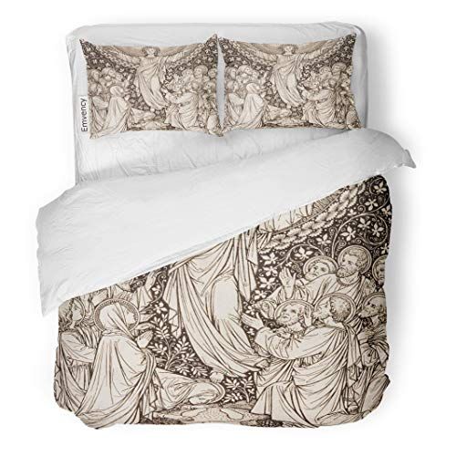 Emvency Decor Duvet Cover Set Twin Size Bratislava Slovakia November 21 The Lithography Of Ascension In Missale Roma Duvet Cover Sets Print Bedding Bedding Set