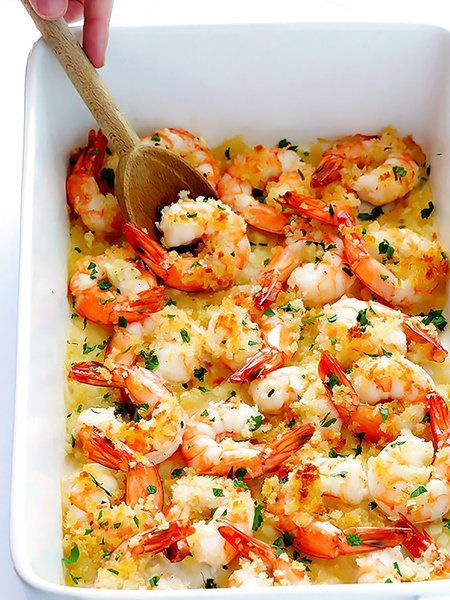 Al Horno Y A Lo Loco 10 Recetas Que Triunfan En Pinterest Comidas De Camarones Recetas Fáciles De Comida Camarones Al Horno Con Ajo