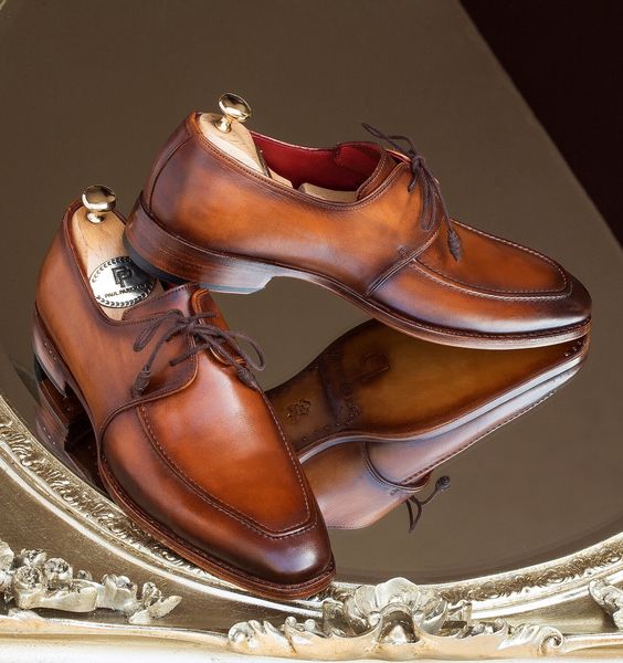 Paul Parkman Goodyear Apron Derby Shoes Brown Website: www.paulparkman.com