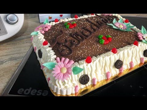 Tarta De Cumpleaños Como Hacer Una Tarta De Cumpleaños En Thermomix Tarta De Nata Y Trufa Youtube Tarta De Natillas Como Hacer Una Tarta Tartas