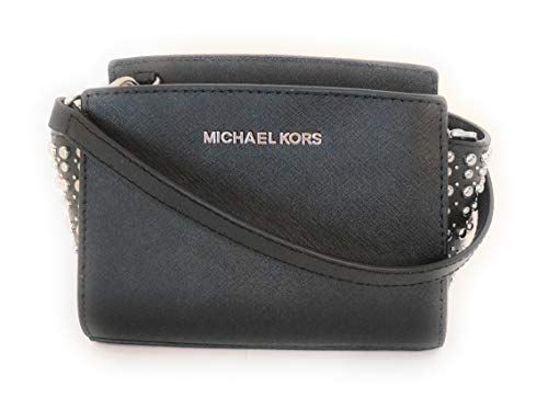 Michael Kors petit sac bandoulière Selma Noir cuir 17x13x8cm neuf ... Michael Kors petit sac bandoulière Selma Noir cuir 17x13x8cm neuf ...
