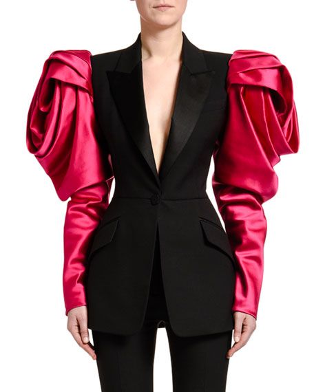 Fall/Winter 2020/2021 Fashion Trends :Alexander McQueen fall winter rose sleeve jacket 2020