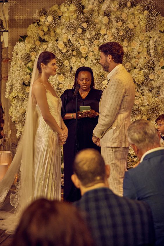 Alexandra Daddario Wore Danielle Frankel for Her Laid-Back Wedding in New Orleans