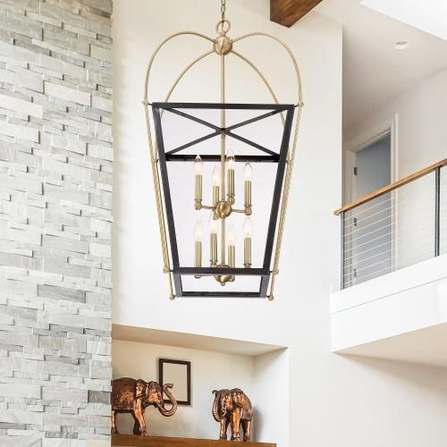 The Savoy House Dunbar 8 Light Foyer Welcomes You Home In Style With A Farmhouse Lighting Fixtures Entryway - Savoy House Dunbar Pendant