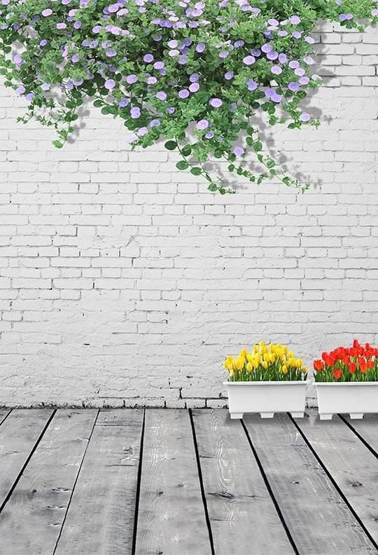 Old White Brick Wall Lights Photography Backdrop S 2919 Brick Wall Backdrop Wall Backdrops Flower Wall Backdrop