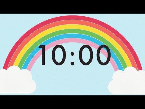 10 minute countdown rainbow timer countdown timer minutes