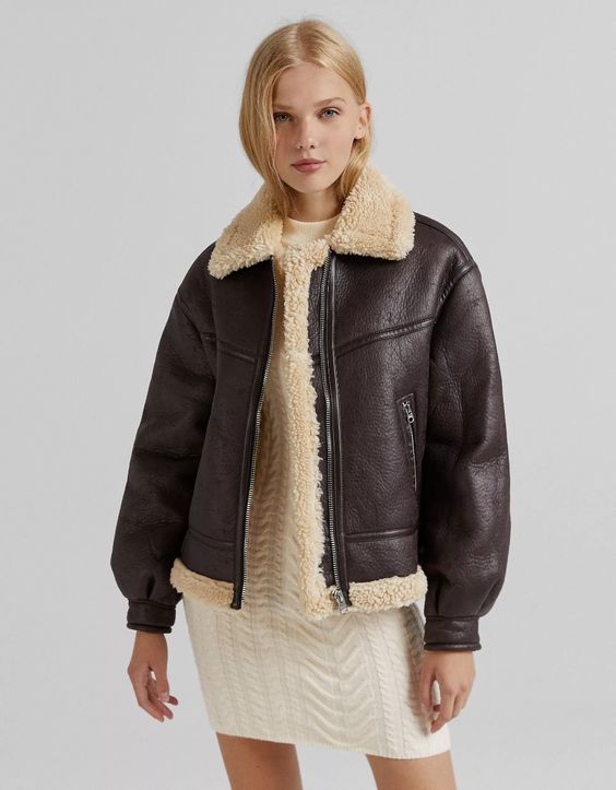 aviator jacket bershka