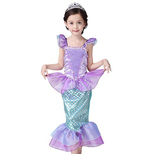 Cosplay Kinder Mädchen Meerjungfrau Prinzessin Kostüm Kleid Cosplay Kinder Mädchen Meerjungfrau Prinzessin Kostüm Kleid