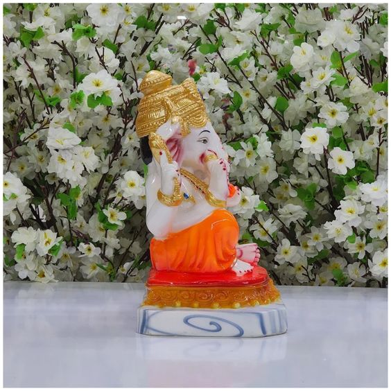 Lord Ganesha Statue Large Ganesh Statue in Marble Dust | Etsy