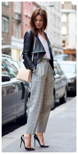 Christian Louboutin Shoes with High Waisted Pants