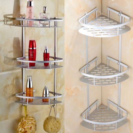 Triangular Bathroom Shower Soap Shelf Corner Bath Rack Storage Holder Organizer Triangular Bathroom Shower Soap Shelf Corner Bath Rack Storage Holder Organizer