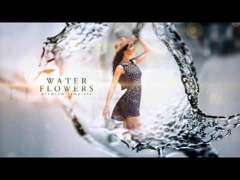 After Effects Template Water Flower Slideshow