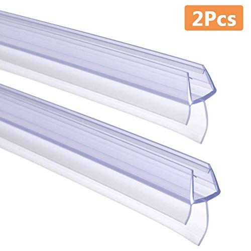 Foccts 2pcs Tiras De Gomas Sellados De Baño 90cm De Largo Para Mampara De Baño O De Ducha O P Mampara Puerta De Cristal Cabinas De Ducha