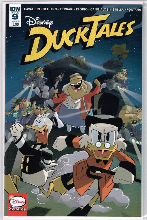 DUCKTALES #9 COVER A GHIGLIONE Disney Comics IDW 1st Print