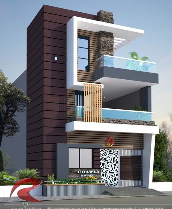 Interior Design Ideas For Home Elevation Ideas for house front elevation designs | Bungalow house design, Small house elevation design, Duplex house design