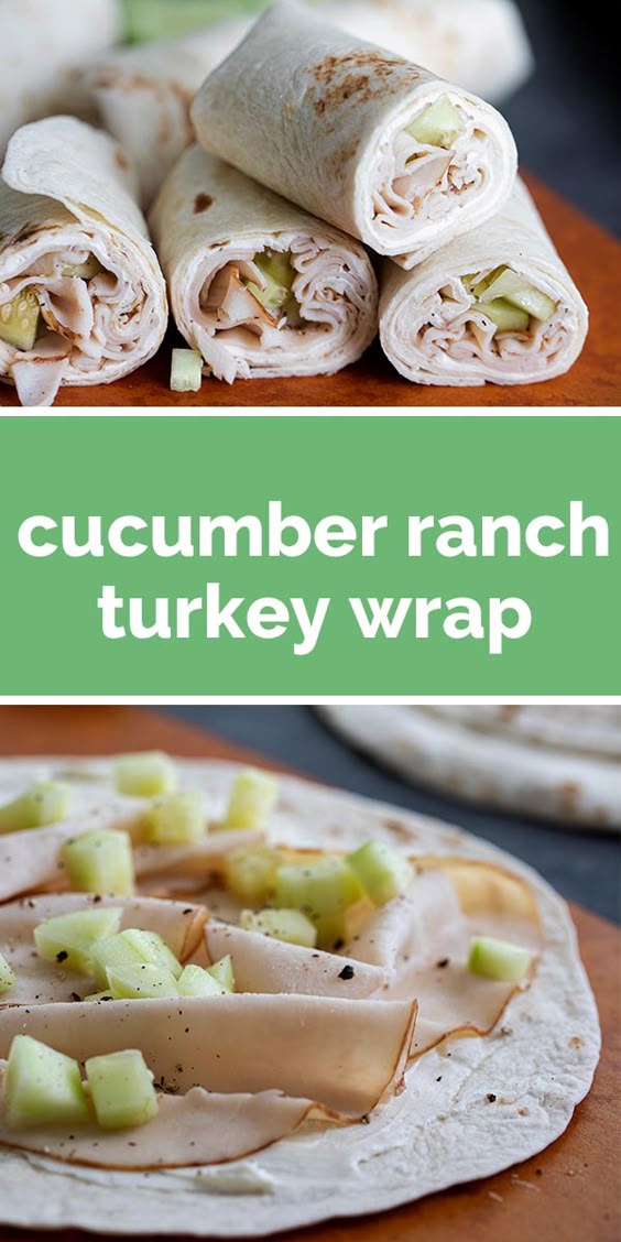 If you are looking for an easy lunch idea, try this Cucumber Ranch Turkey Wrap Recipe! Deli turkey, cucumbers and a ranch cream cheese make up this easy, 15 minute recipe idea. #wrap #lunchideas #lunch #turkey #easyrecipe