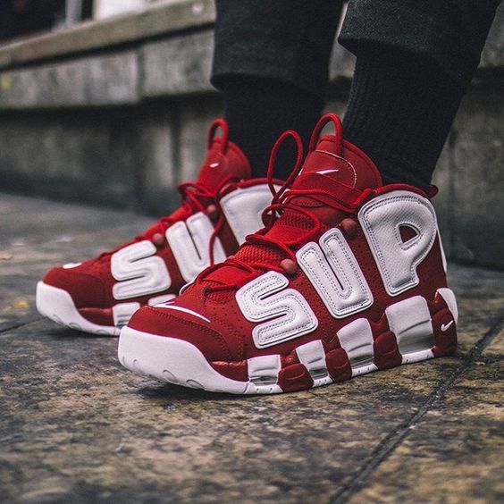 Nike air uptempo sales supreme rojas