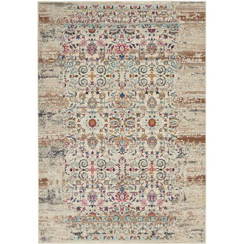 Rita Ivory Rug Bloomsbury Market Rug Size Rectangle 122 X 183cm Handmade Rugs Handmade Rugs Rug Hooking Handmade Crafts Hand Ivory Rug Rugs Bohemian Area Rugs