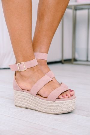 The Adalyn Wedges Pink