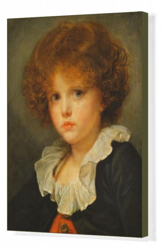 Print Of Boy In A Red Waistcoat C1775-80 Oil On Canvas En 2021 Portrait Peinture Portrait Enfant Gilet Rouge