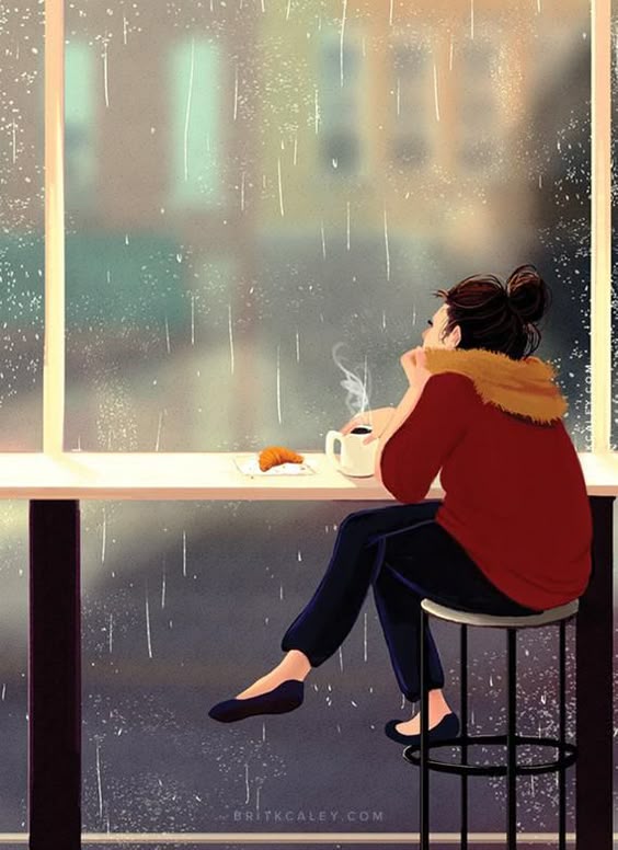 I love to sit in cafes and enjoy a warm drink on rainy fall days. The atmosphere is calming and inspirational. High quality print on 80# matte coated cardstock. ABOUT THIS PRODUCT Paper info: 80# matte coated cardstock Size: 8x11 inches or 12x18 inches PACKAGING All prints will be shipped via