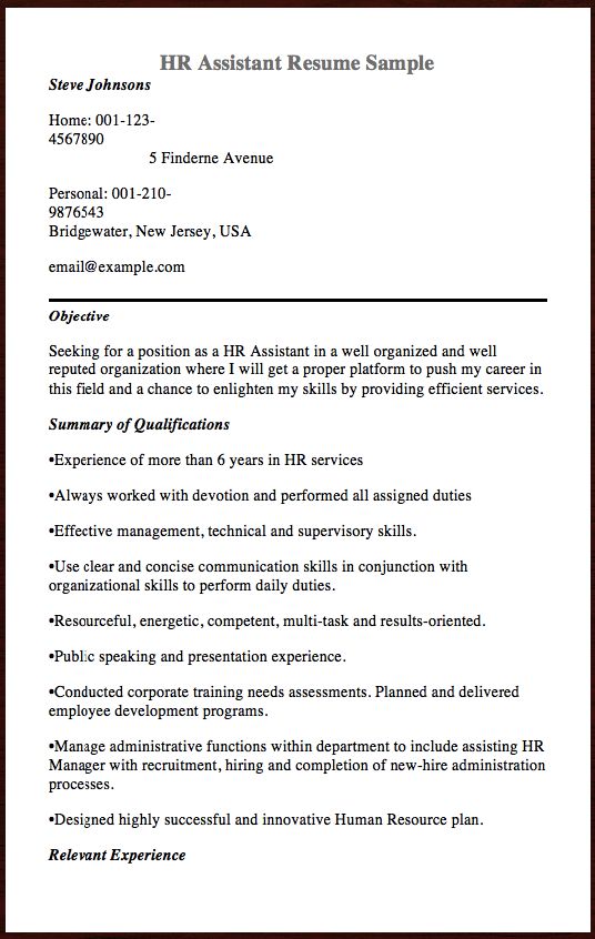 Here is The Free Sample Of HR Assistant Resume, You Can Preview It - sample hr resumes Here is The Free Sample Of HR Assistant Resume, You Can Preview It - sample hr resumes
