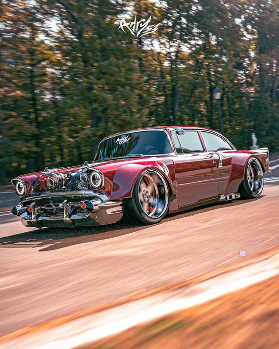 Quad-Finned, Wide 1957 Chevy Tri-Five Has “NASCAR Steroids,” Exposed Twin-Turbo LS