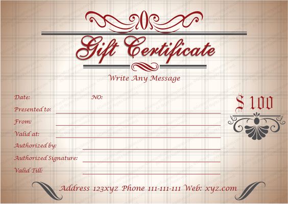 music gift certificate template
