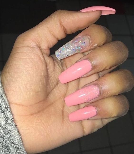 44 Coffin Acrylic Summer Nail Designs 2019 Cute Nails Pretty