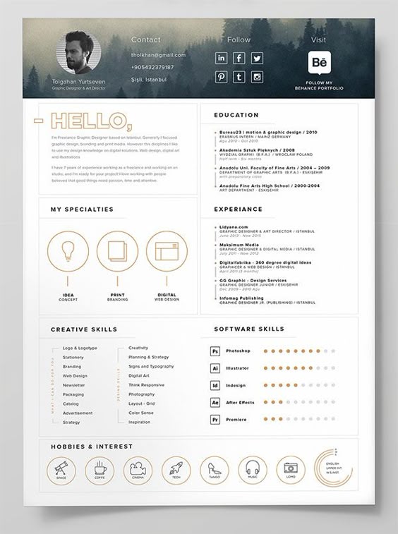 10 Best Free Resume (CV) Templates in Ai, Indesign, Word Graphic - free cool resume templates 10 Best Free Resume (CV) Templates in Ai, Indesign, Word Graphic - free cool resume templates