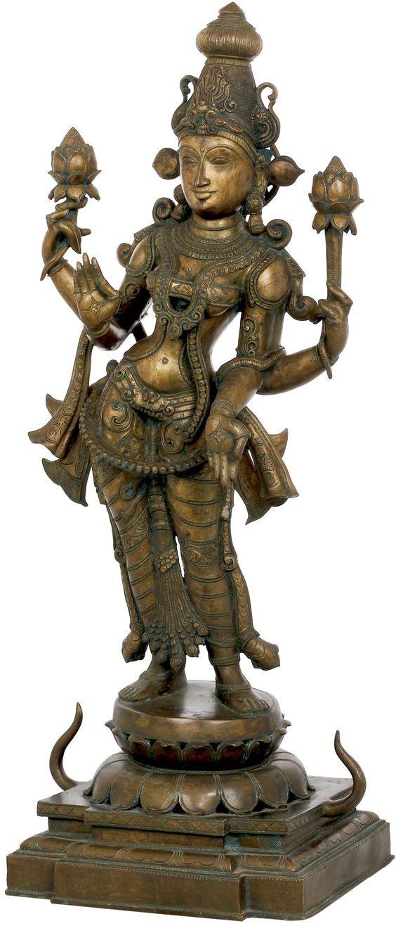 Bronze Statue from Swamimalai - Padmavati Shri Devi, Devi Lotus-Lakshmi