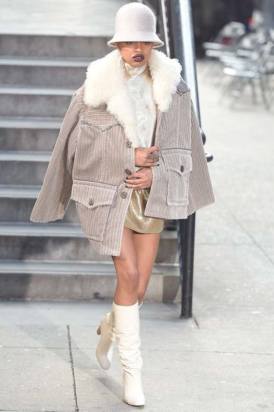 Winter with corduroy - street style